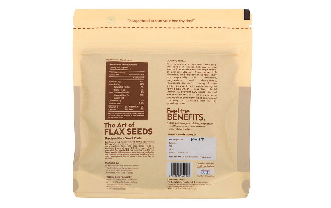 Nourish You Flax Seeds    Pack  150 grams